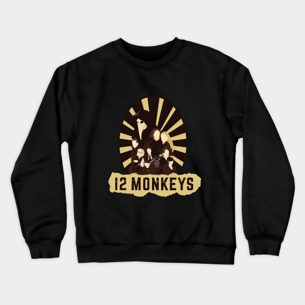 12 Monkeys Crewneck Sweatshirt by insidethetardis